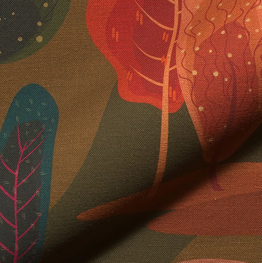 Retro Trees Park Tyg