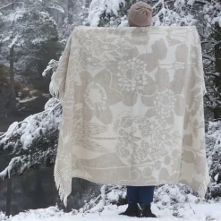 Skogen beige ullpläd - Almedahls