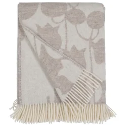 Skogen beige ullpläd - Almedahls