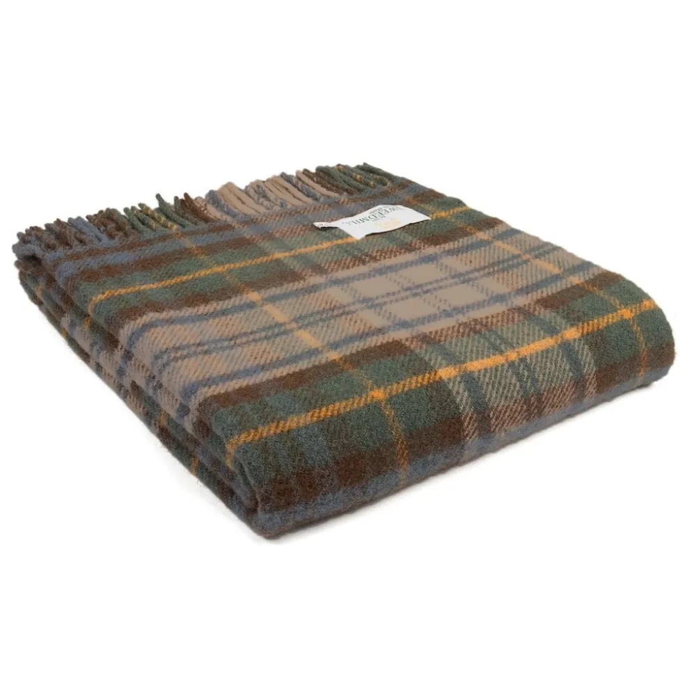 Skotskrutig ullpläd Antique Dress Gordon - 100% Ull, 150x183 cm