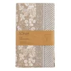 Sonia beige blommig bordsduk i bomull 145x300cm
