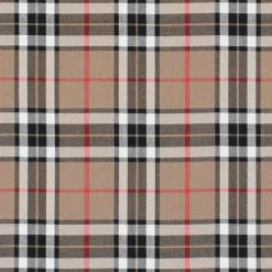 Tartan beige skotskrutigt tyg