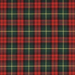 Tartan grön-röd skotskrutigt tyg
