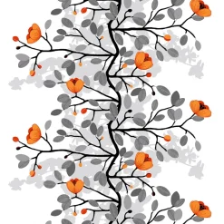 Textilvaxduk Ofelia orange