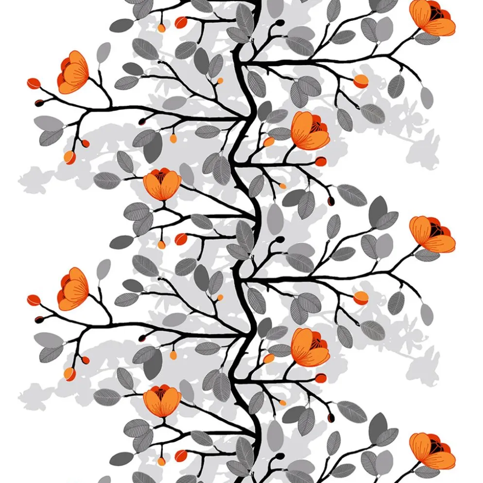 Textilvaxduk Ofelia orange
