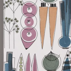 Textilvaxduk Picknick blå/rosa - lekfull retrodesign i mjuka färger
