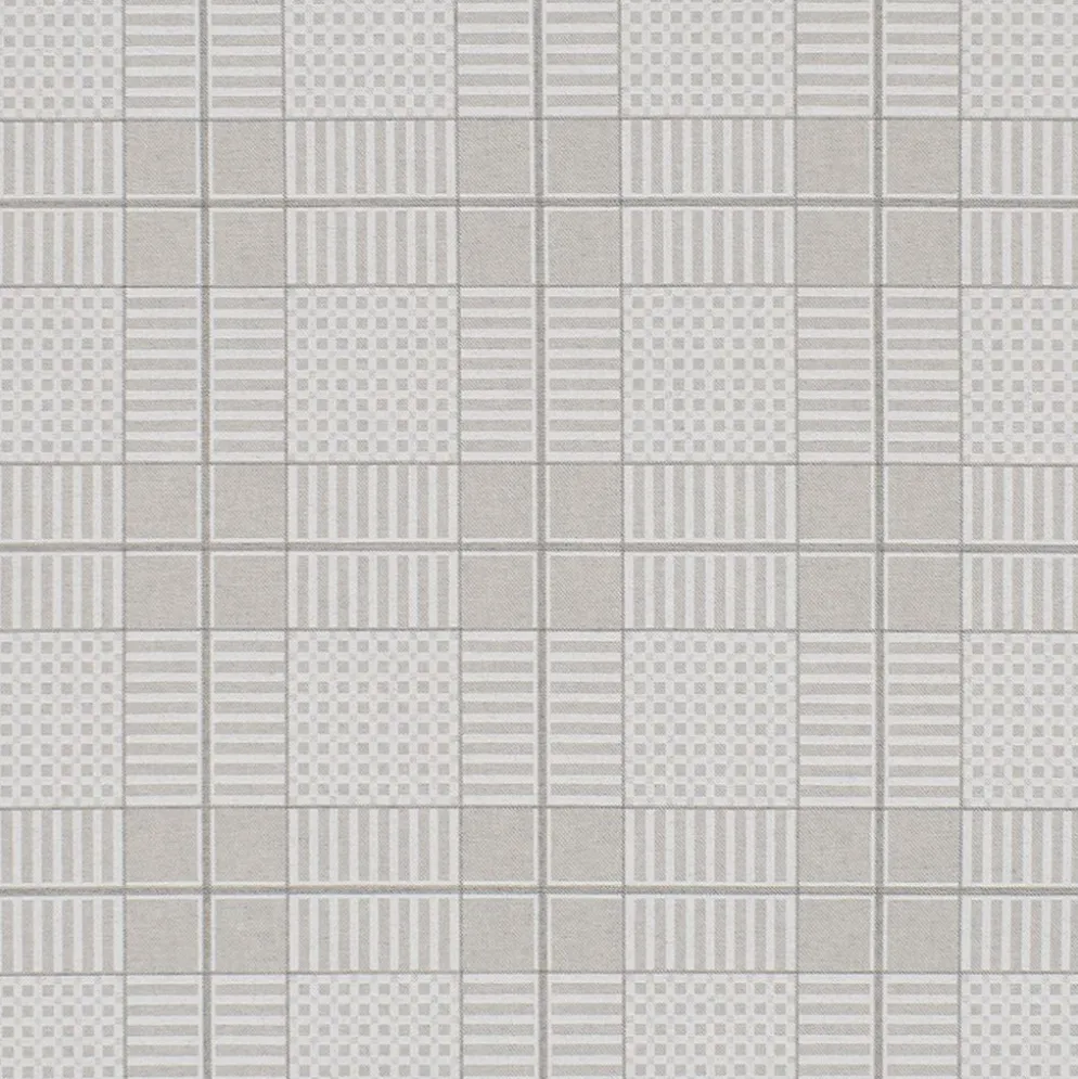 Textilvaxduk ruta beige