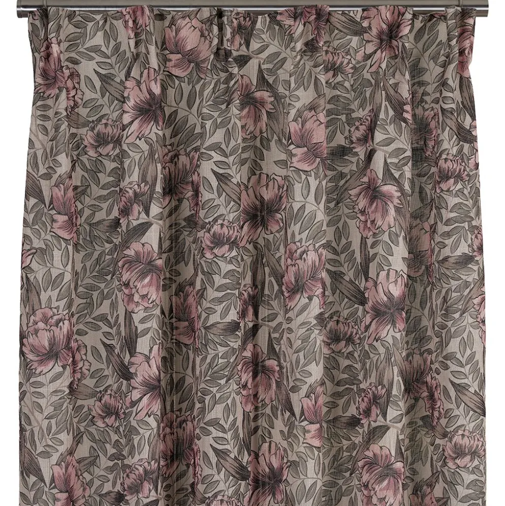 Toulouse ljusrosa gardiner - mjuka beige och rosa toner
