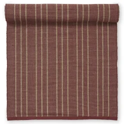 Tri röd/jute 40x140 löpare