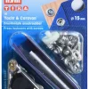 Tryckknapp Yacht & Caravan silver