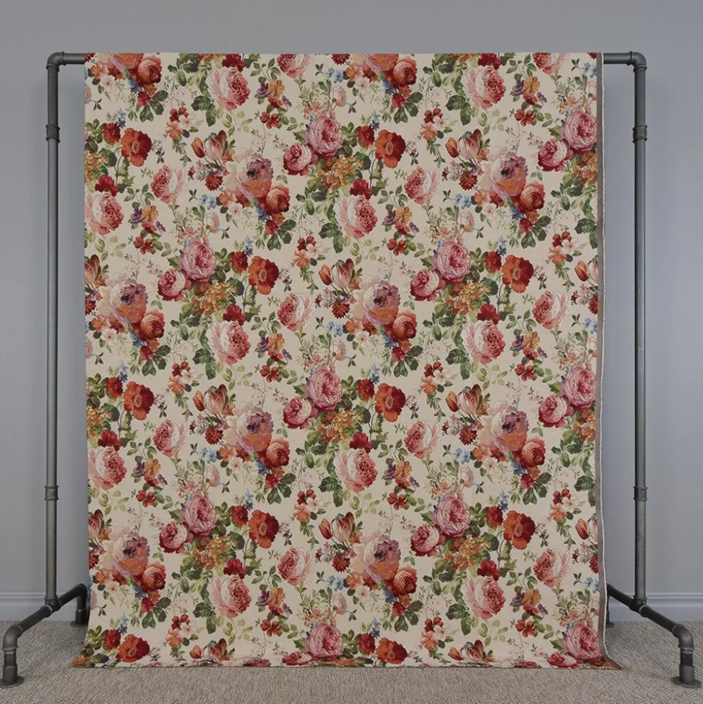 Turin crème jacquard - lyxigt möbeltyg