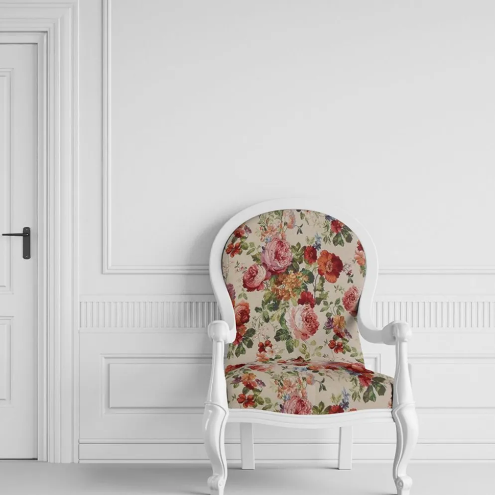 Turin crème jacquard - lyxigt möbeltyg