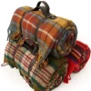 Tweedmill Picknickfilt i Ull - Thistleberry/Wine med Vattentät Baksida, 145 x 183 cm