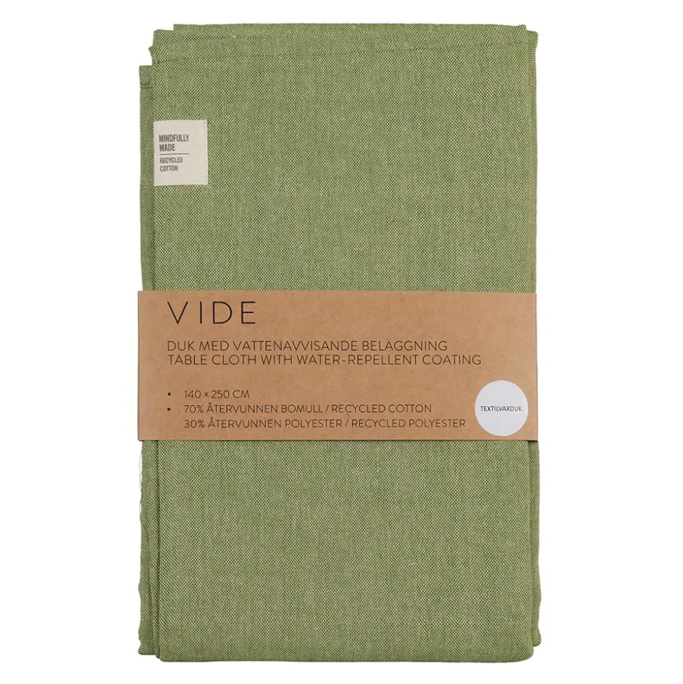 Vide grön textilvaxduk vattenavvisande duk