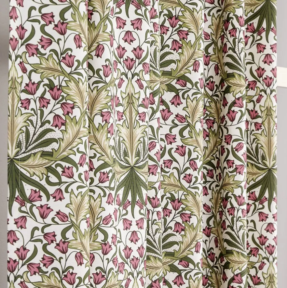 Willow Bloom gardin – klassisk blommig gardin i Arts and Crafts-stil